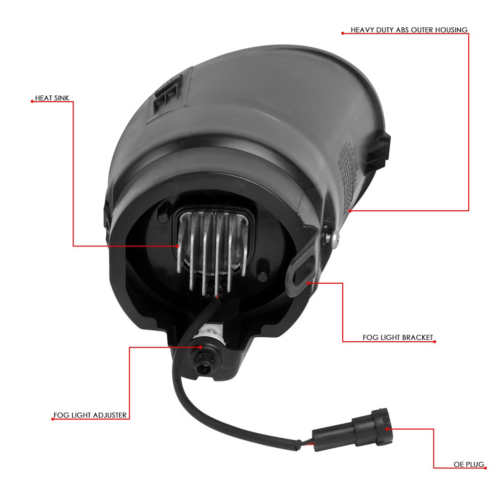 Front Bumper Replace Left/Right LED Fog Light w/Switch For 07-14 Tundra