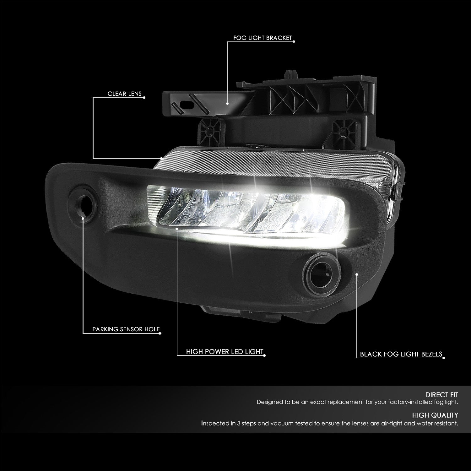Clear Lens LED Front Bumper Fog Light Lamps 19-22 Ram 1500 DT 5th - BuildFastCar Clear Lens LED Front Bumper Fog Light Lamps 19-22 Ram 1500 DT 5th - BuildFastCar