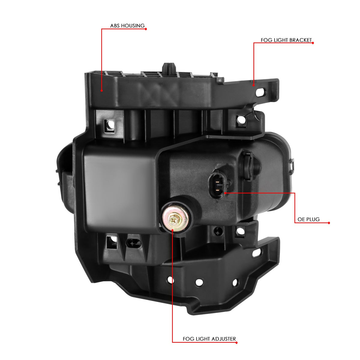 Smoked Lens LED Front Bumper Fog Light Lamps w/Switch For 19-22 Ram 1500 (DT 5th)