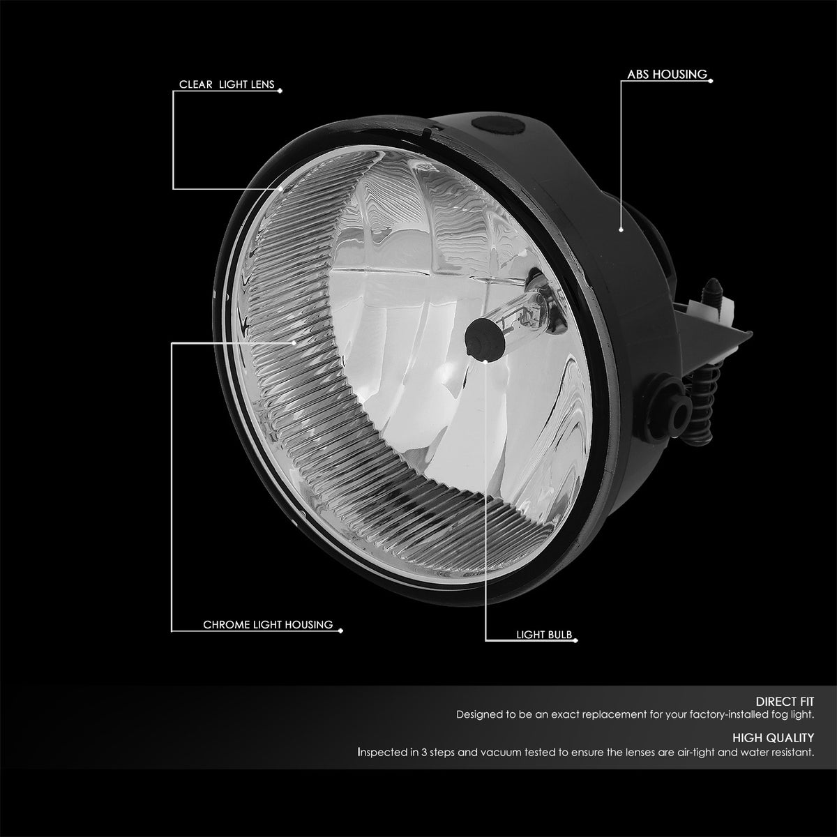 Clear Lens Front Bumper Fog Light Lamps +Switch For 06-10 F-150/06-10 Mark LT