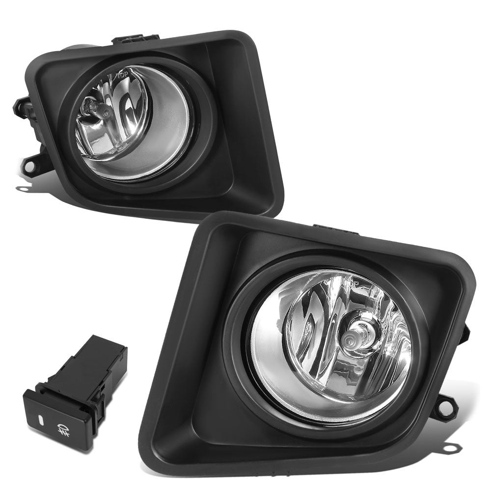 Clear Lens Front Bumper Fog Light Lamps +Switch For 14-21 Toyota Tundra (XK50)