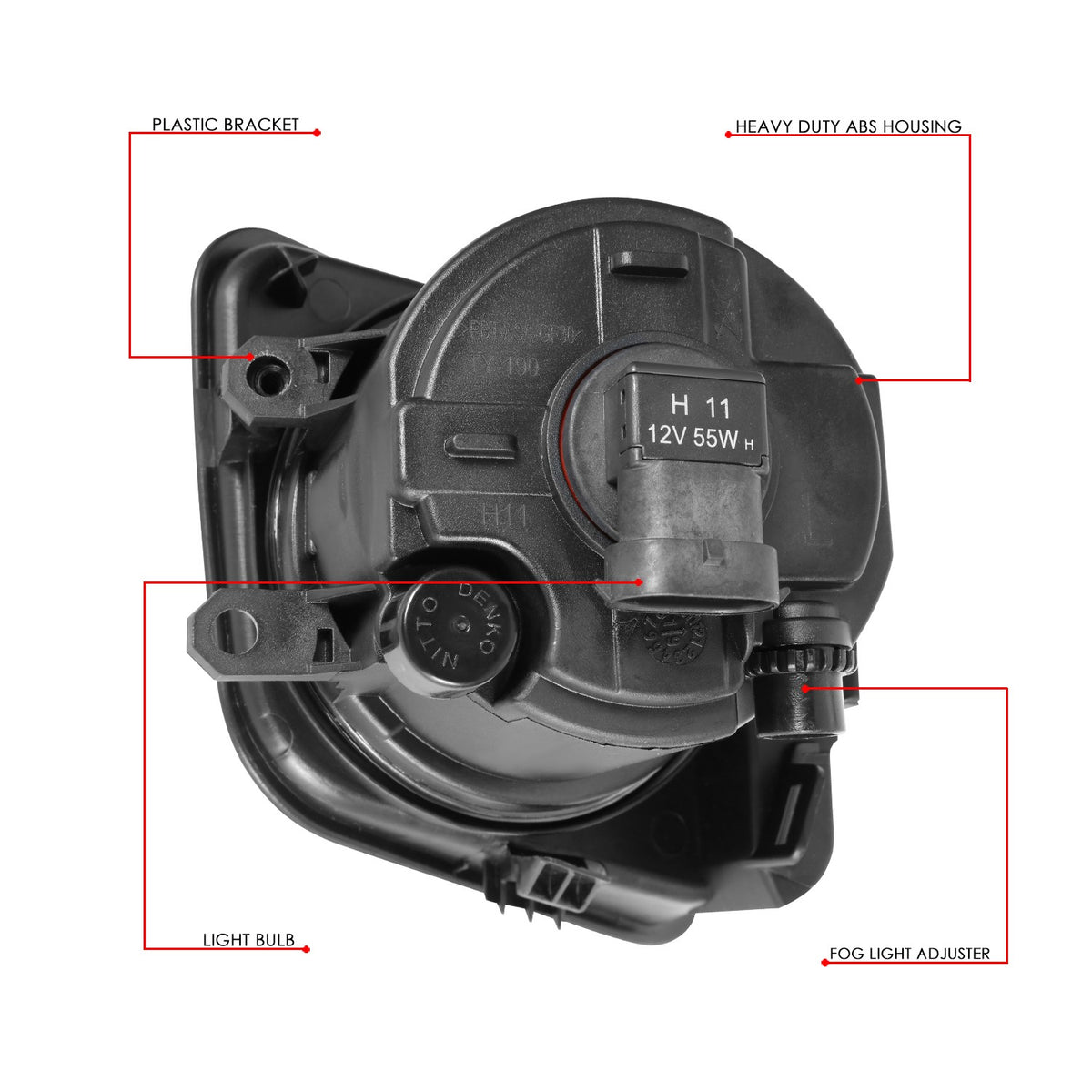 Smoked Lens Front Bumper Fog Light Lamps +Switch For 14-21 Toyota Tundra (XK50)