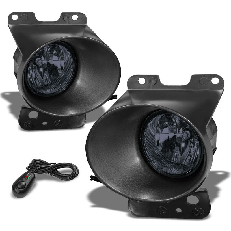 Front Bumper Driving Fog Light Lamp Kit Bezel+Bulbs Smoke Lens For 06-08 Mark LT