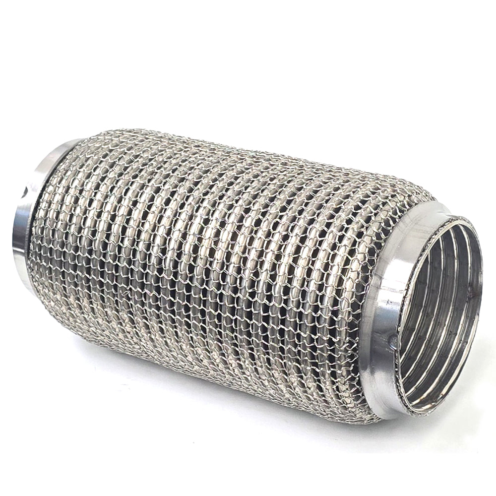 MR-FLEX3-V2 Megan 3&quot; ID (77mm) (Stainless Interlock/Chain Mesh) Weld-On Exhaust Flex Pipe