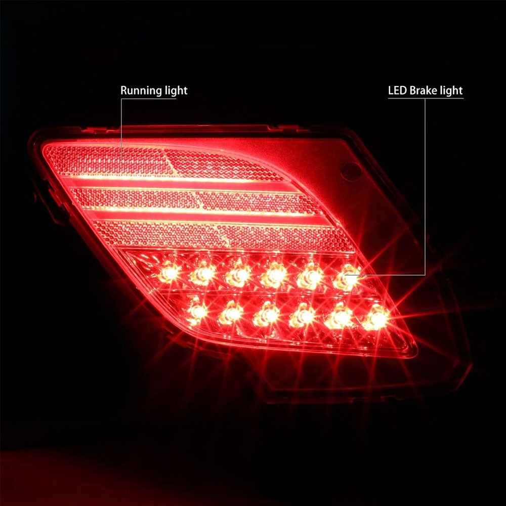 Clear Lens Rear LED DRL/Brake Light/Turn Signal Bumper Light For 13-16 CX-5 KE