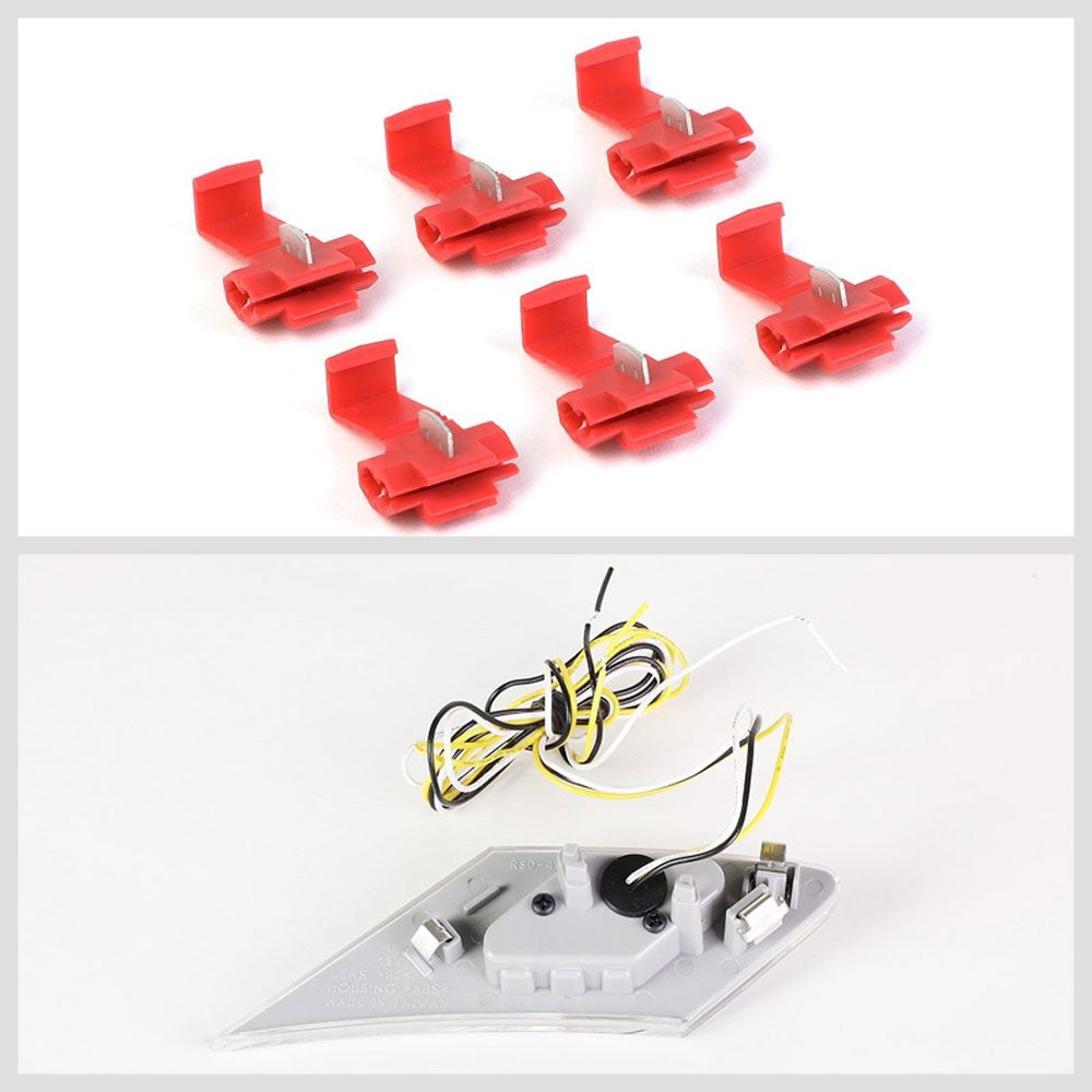 Chrome/Clear Len Front LED Turning Signal Corner/Side Marker Light For Scion FRS