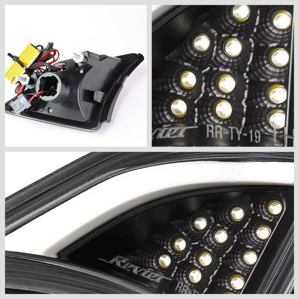 Black/Clear Len Bumper LED Turning Signal Corner/Side Marker Light For Scion FRS
