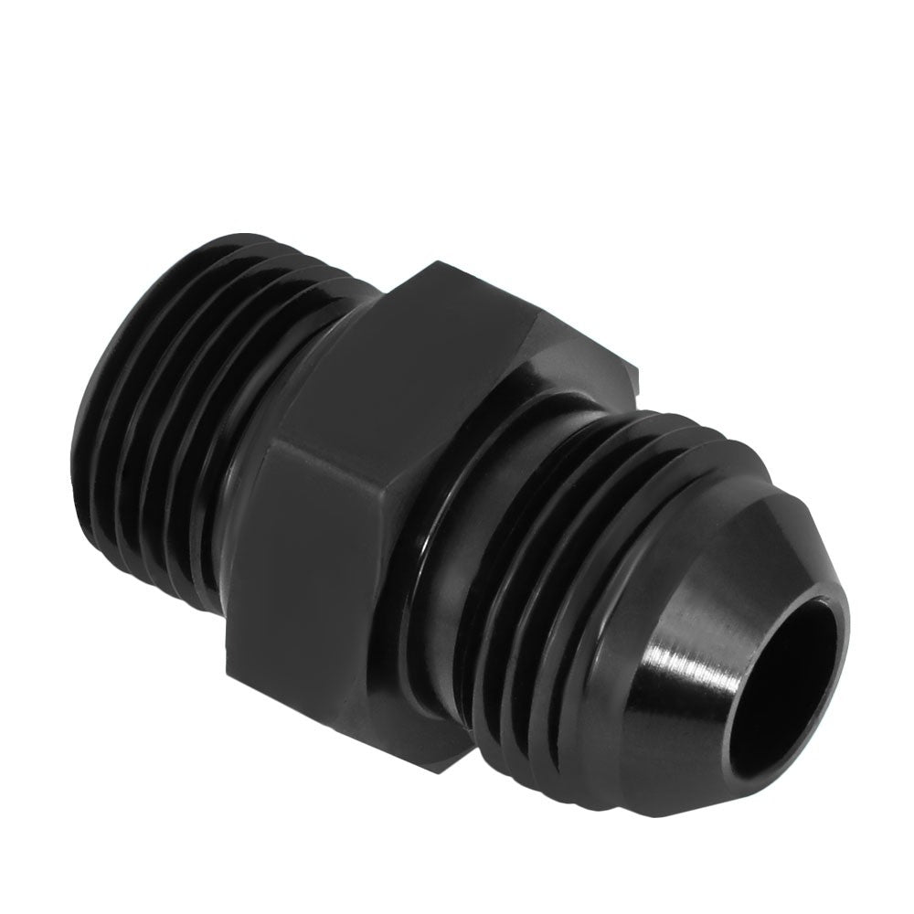 BFC-FIT-4908-004-BK Black -8 to M18 x 1.5 Straight [AN Male to Male Union Adapter] Oil AN Fitting