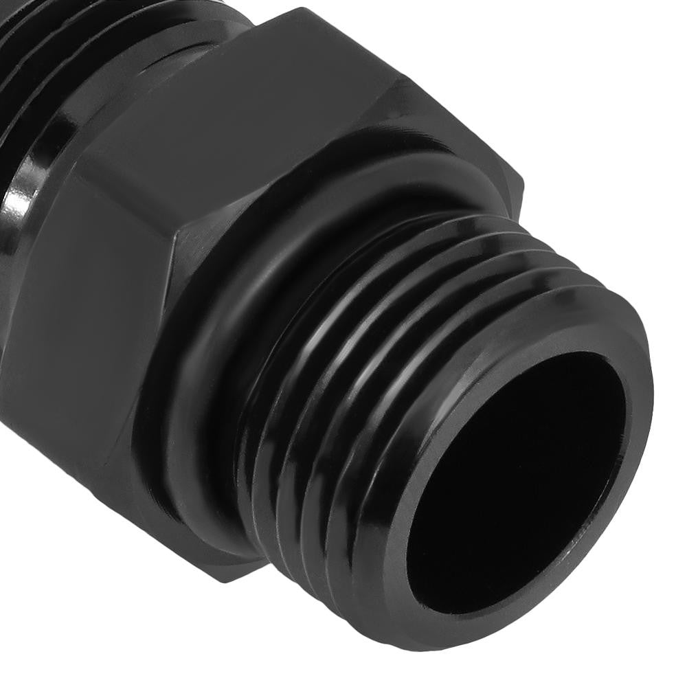 BFC-FIT-4908-004-BK Black -8 to M18 x 1.5 Straight [AN Male to Male Union Adapter] Oil AN Fitting
