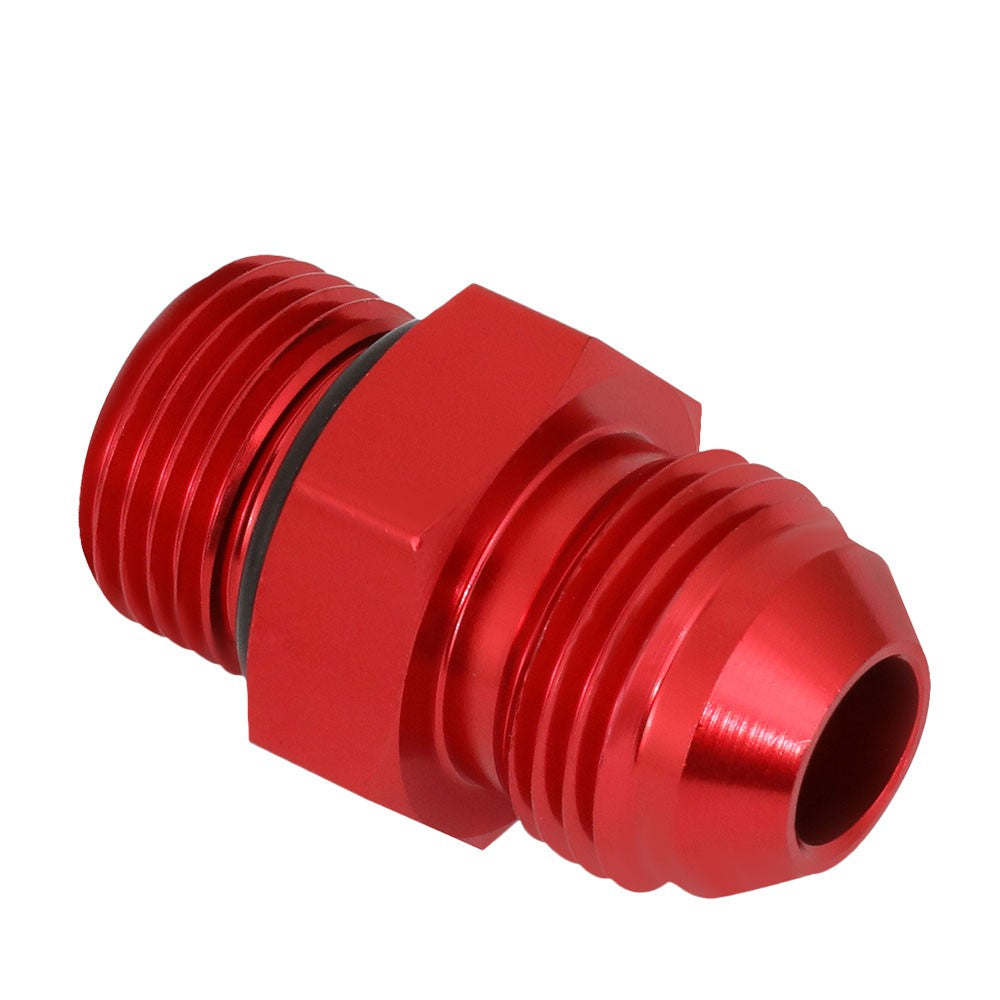 BFC-FIT-4908-004-RD Red -8 to M18 x 1.5 Straight [AN Male to Male Union Adapter] Oil AN Fitting