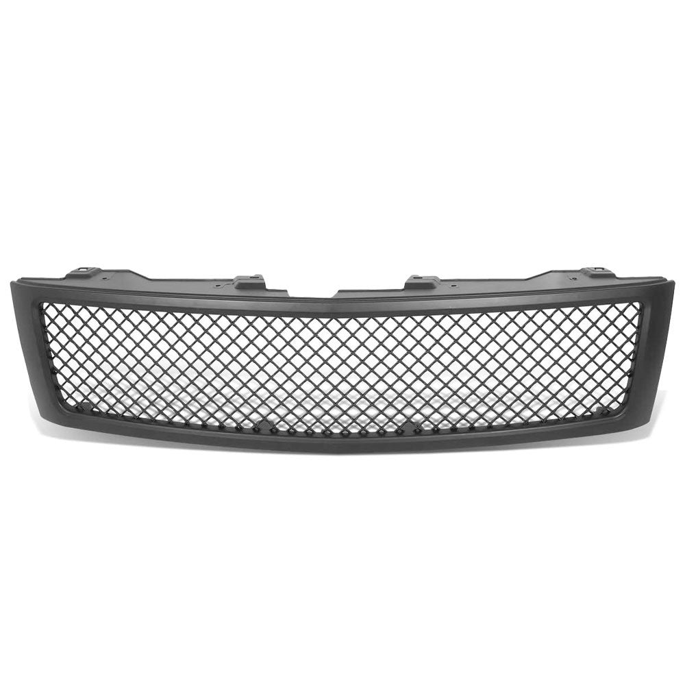 Matte Black Badgeless Mesh Style Front Grille For 07-13 Silverado 1500