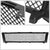 Matte Black Badgeless Mesh Style Front Grille For 07-13 Silverado 1500