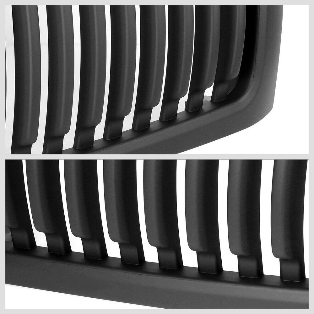 Matte Black Badgeless Vertical Style Front Grille For 07-13 Silverado 1500