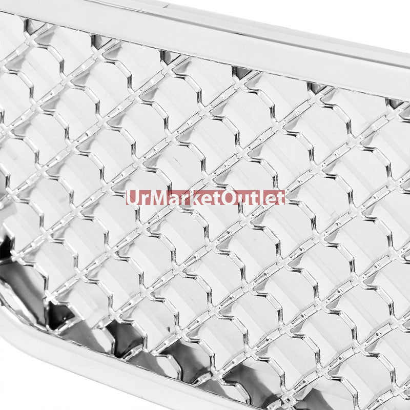 Chrome Diamond Mesh Style Front Grille For 07-12 Avalanche/Tahoe/Suburban GMT900