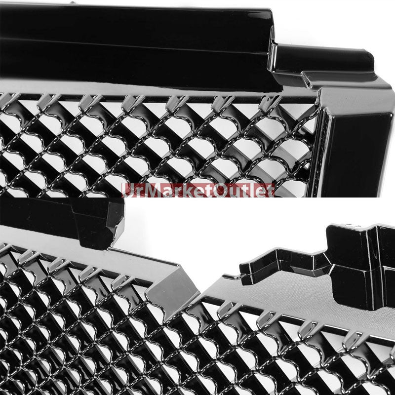 Black Diamond Mesh Style Front Grille For 06-09 Trailblazer LT 4.2L/5.3L GMT360