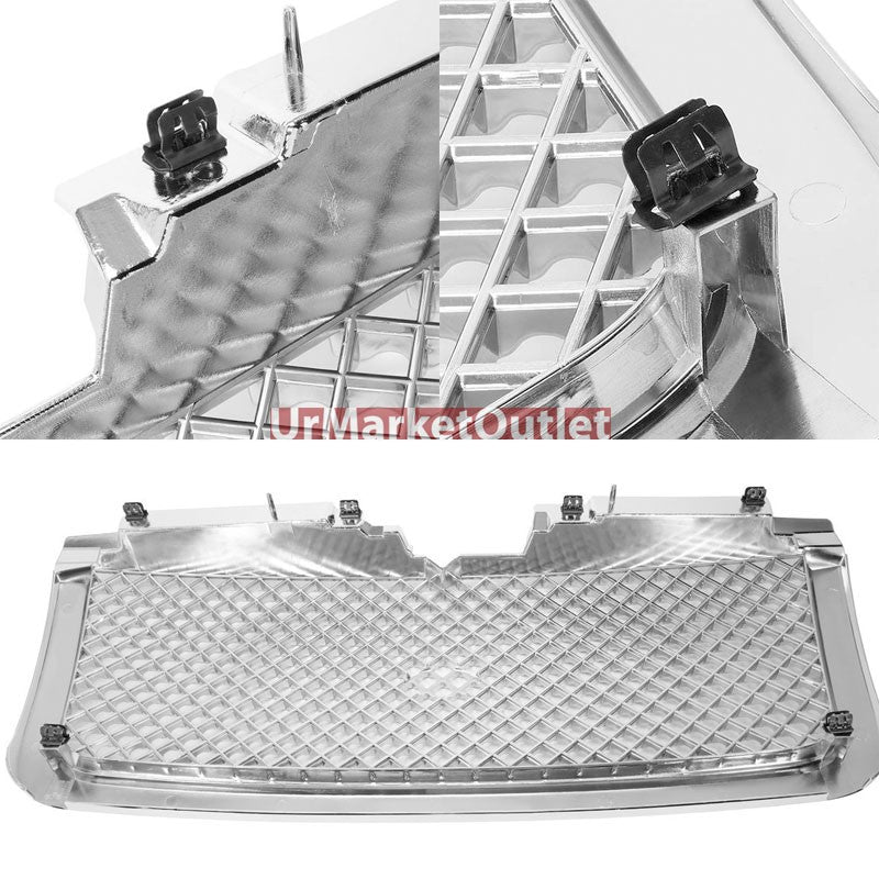 Chrome Diamond Mesh Style Front Grille For 06-09 Trailblazer LT 4.2L/5.3L GMT360