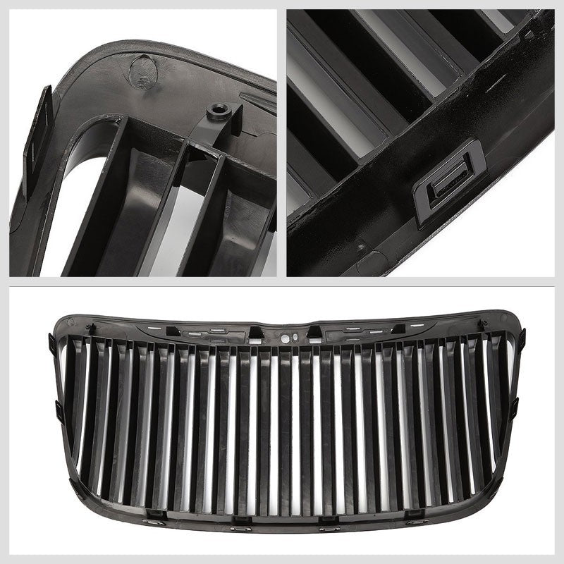 Black Vertical Style Replacement Grille For 11-13 300 LD V6/V8 3.6L/5.7/6.4L