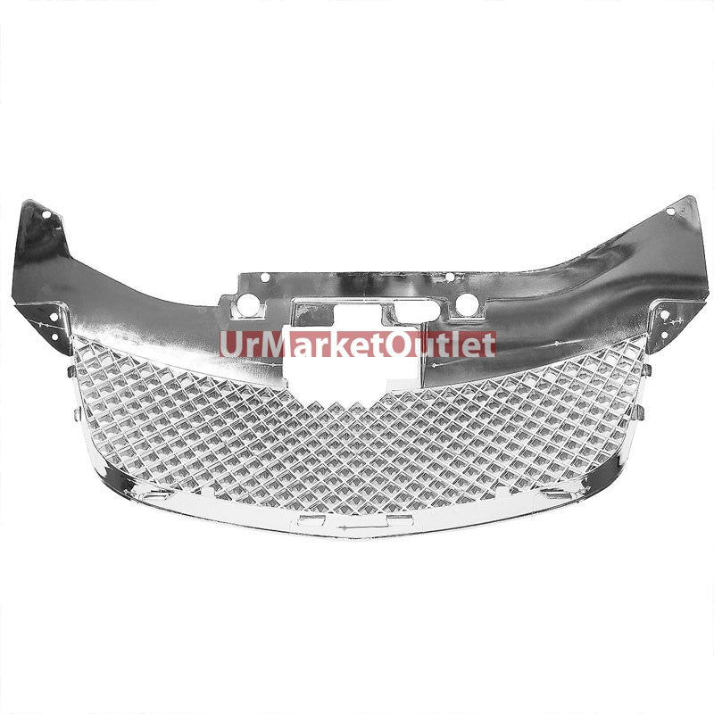 Chrome Diamond Mesh Style Replacement Front Grille For 07-10 Sebring DOHC/SOHC