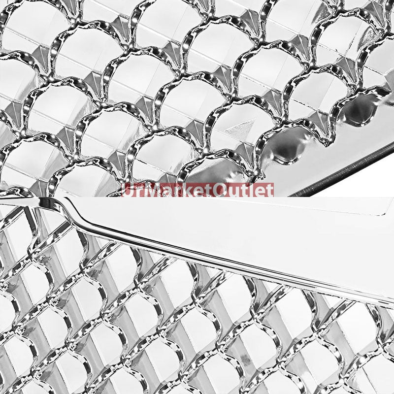 Chrome Diamond Mesh Style Replacement Front Grille For 07-10 Sebring DOHC/SOHC