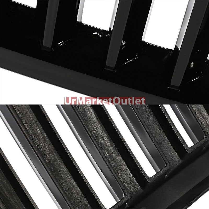 Black Vertical Style Replacement Front Grille For Dodge 06-08 Ram 1500/2500/3500