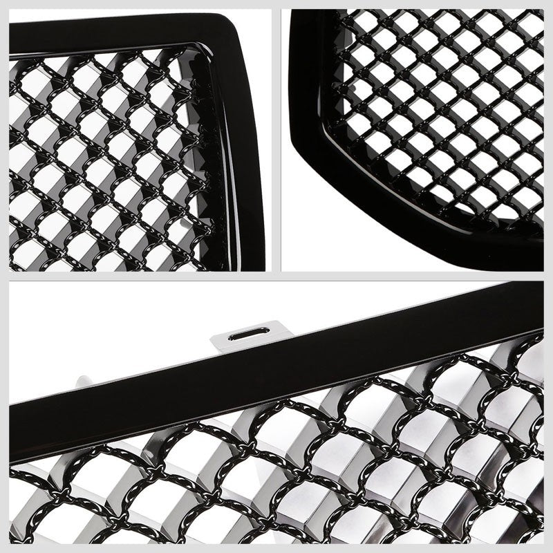 Black Diamond Mesh Style Replacement Grille For Dodge 07-10 Caliber PM/MK DOHC
