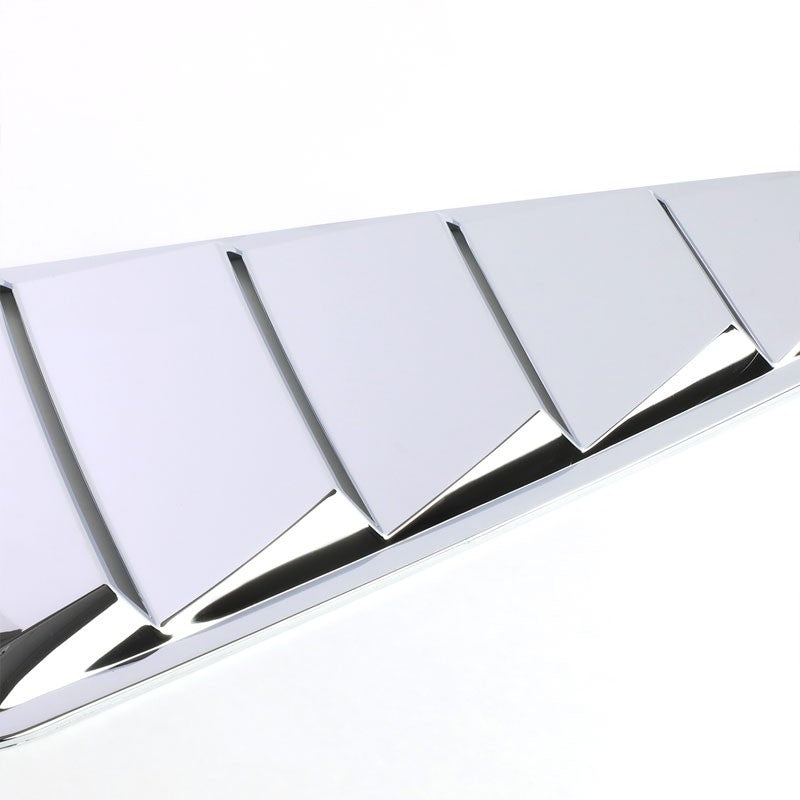 Chrome Vent Louver Replacement Side Window For 05-14 Mustang Coupe D2C V8/V6