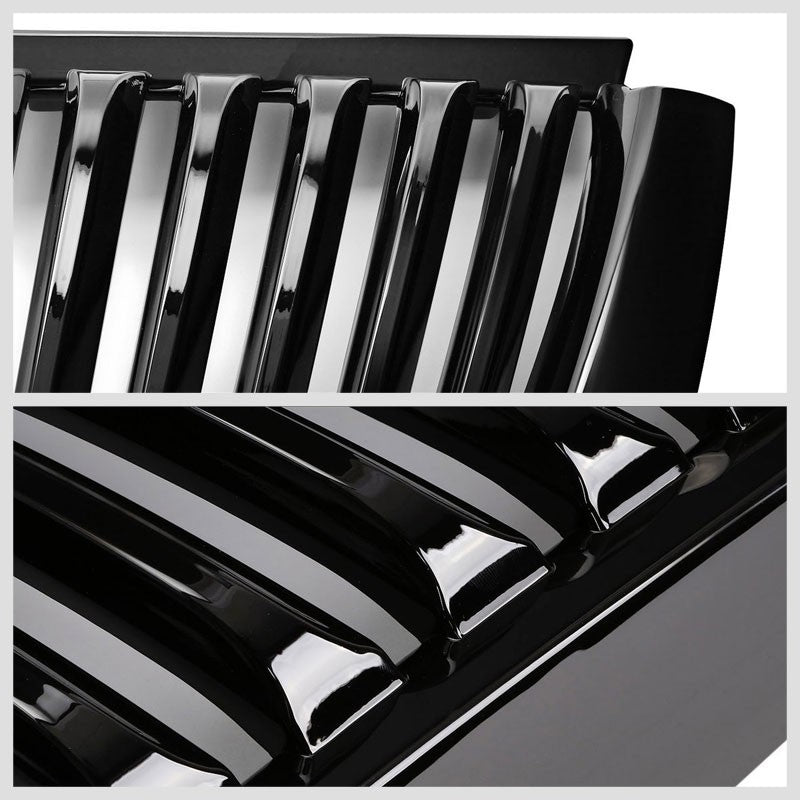 Black Vertical Style Replacement Grille For Ford 02-05 Explorer U152 V6/V8 SOHC