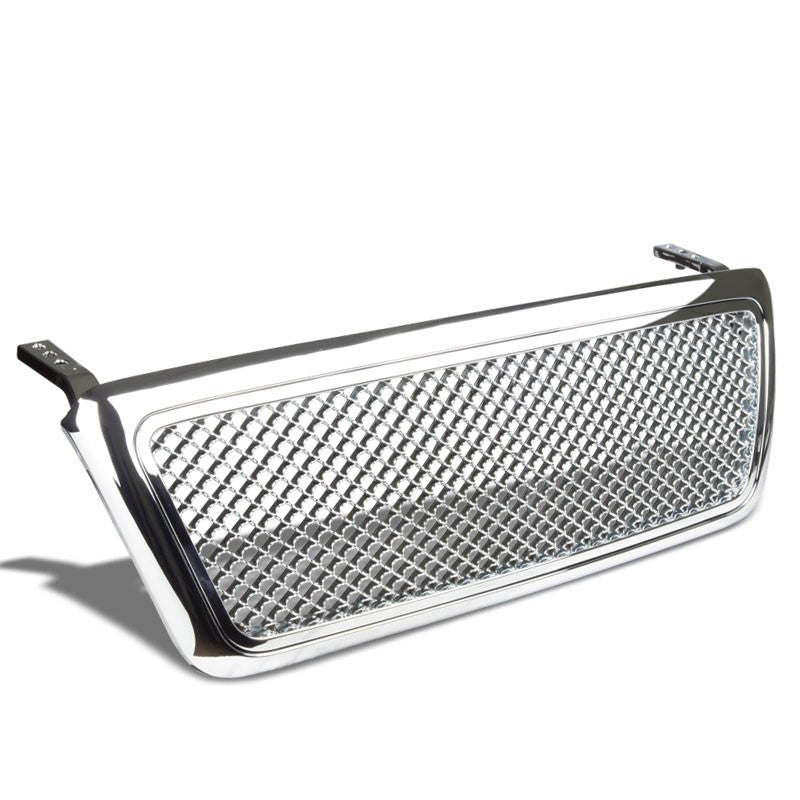 Chrome Diamond Mesh Style Replacement Grille For Ford 04-08 F-150 V6/V8 SOHC