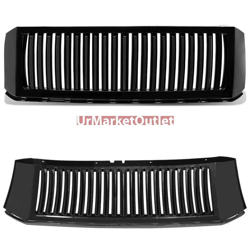 Black Vertical Style Front Grille For Ford 07-14 Expedition U324 5.4L V8 SOHC