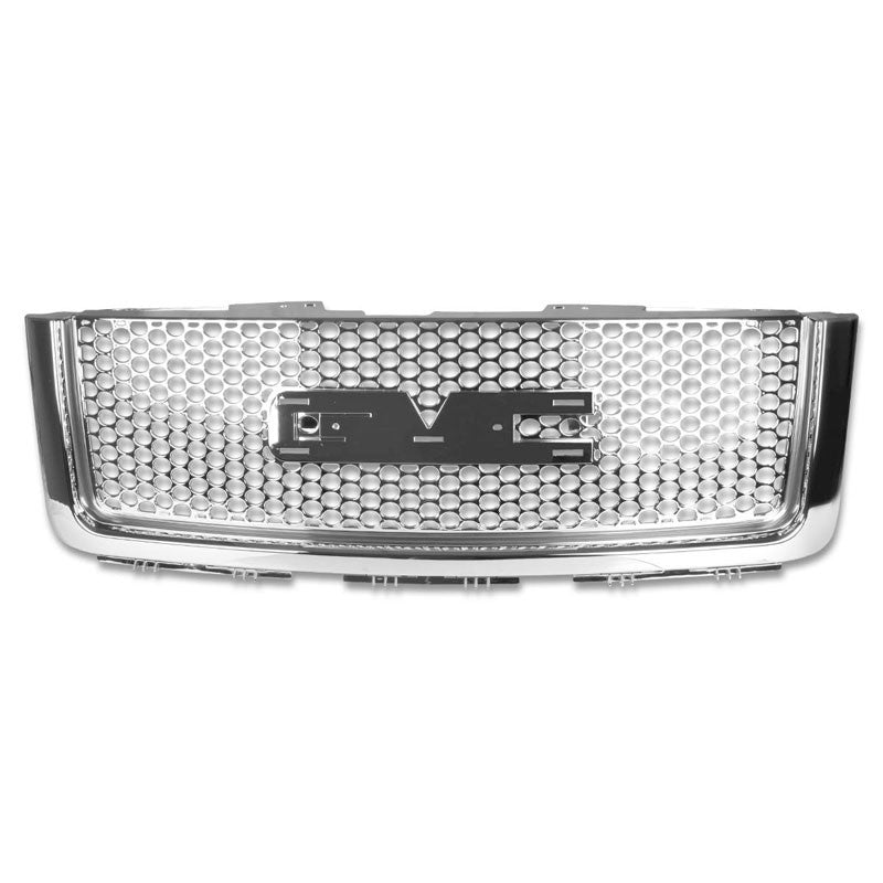Chrome Circle Mesh Style Replacement Grille For 07-13 Sierra 1500 GMT900 V6/V8