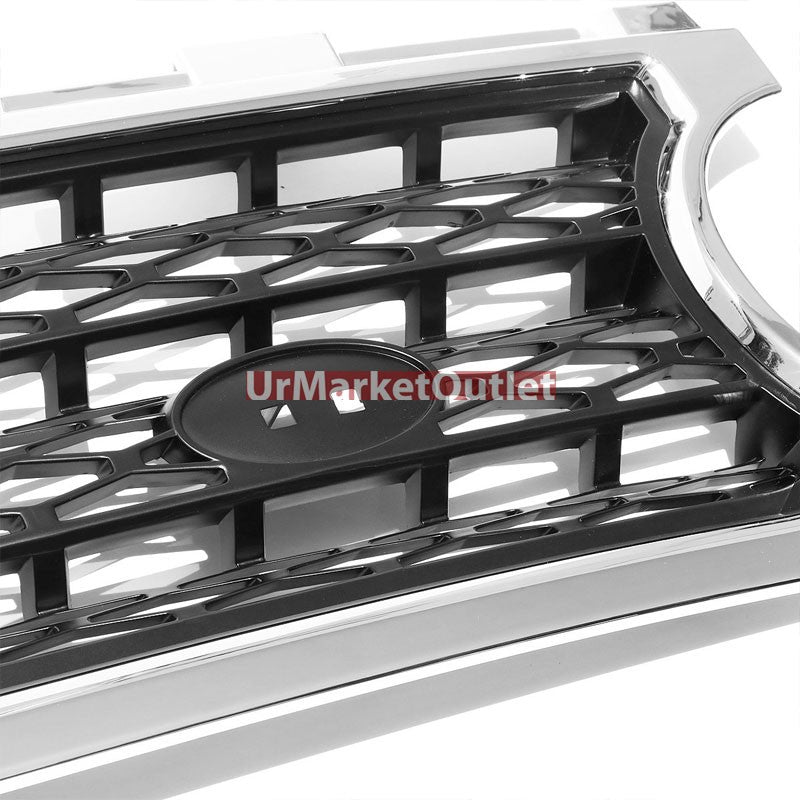 Chrome Frame/Black Honeycomb Mesh Style Front Grille For 06-09 Range Rover L322
