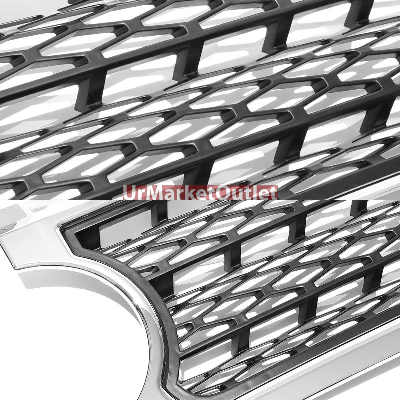 Chrome Frame/Black Honeycomb Mesh Style Front Grille For 06-09 Range Rover L322