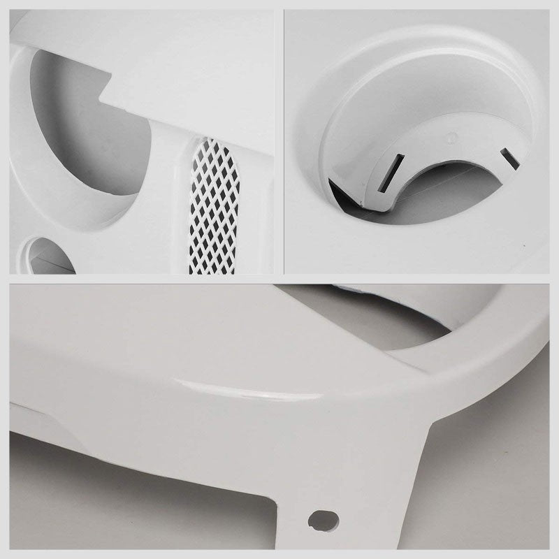 White Angry Bird/Diamond Mesh Style Front Grille For 07-15 Jeep Wrangler JK V6