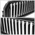 Glossy Black Badgeless Fence Front Bumper Grille For 15-17 Ford F-150