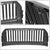 Glossy Black Badgeless Fence Front Bumper Grille For 15-17 Ford F-150