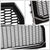 Glossy Black Badgeless Honeycomb Mesh Front Bumper Grille For 15-17 Ford F-150