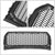 Glossy Black Badgeless Honeycomb Mesh Front Bumper Grille For 15-17 Ford F-150