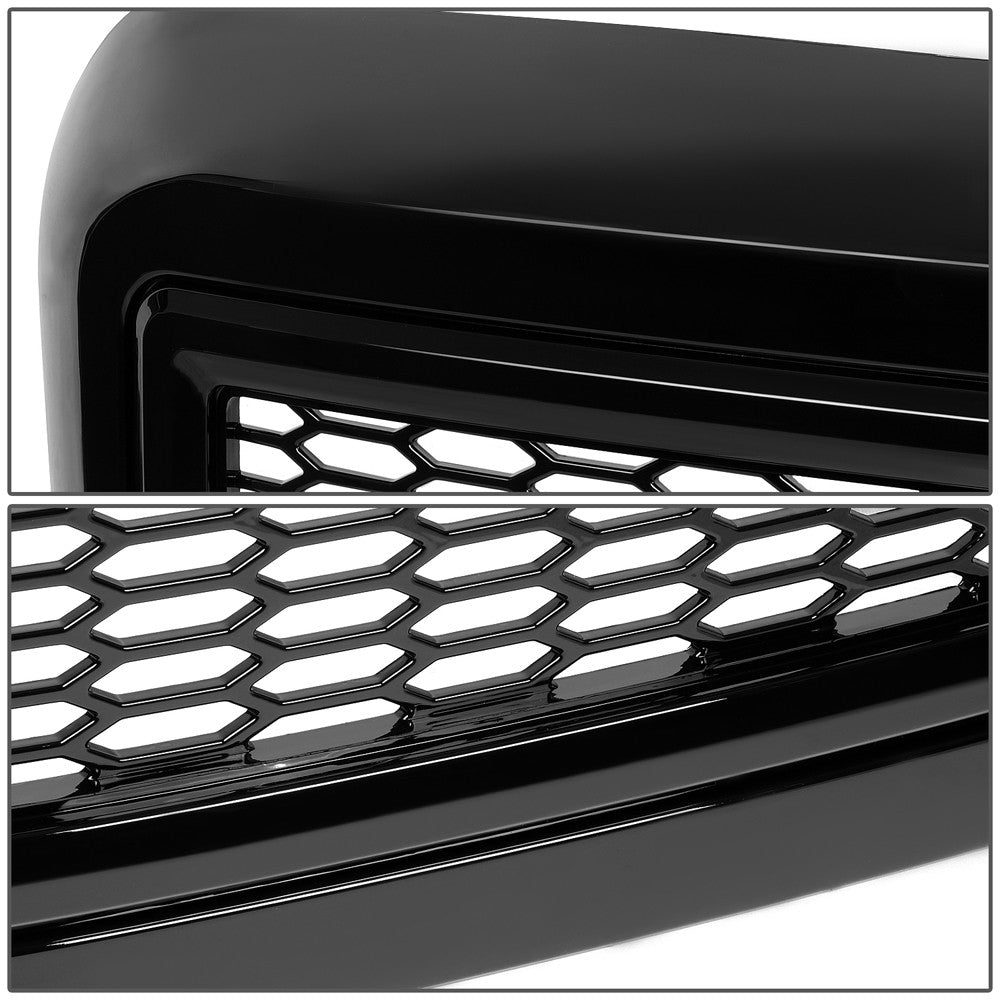 Black Glossy Badgeless Vertical Slat Style Front Grille For 08-10 Ford F-250 SD
