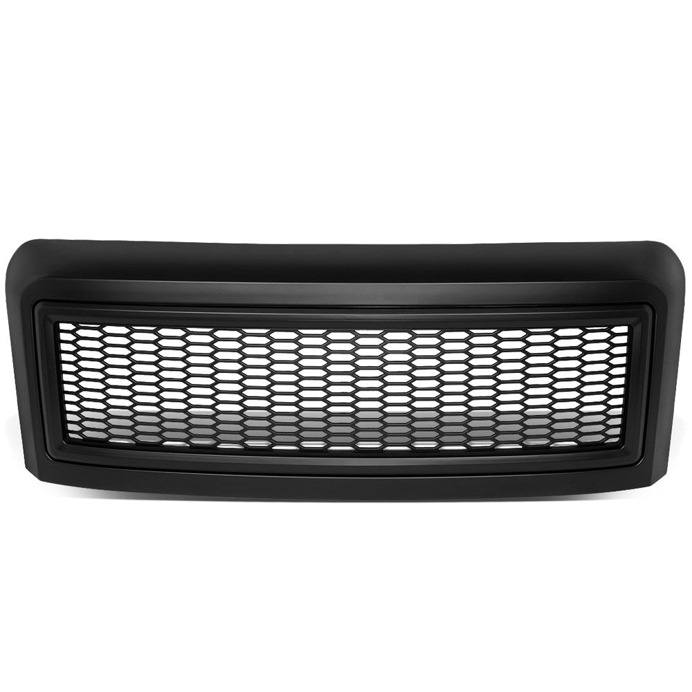 Black Matte Badgeless Vertical Slat Style Front Grille For 08-10 Ford F-350 SD