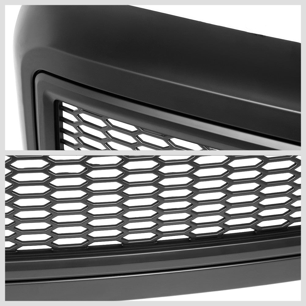Black Matte Badgeless Vertical Slat Style Front Grille For 08-10 Ford F-350 SD