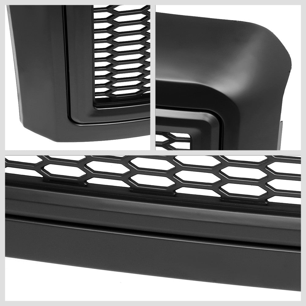 Black Matte Badgeless Vertical Slat Style Front Grille For 08-10 Ford F-350 SD