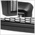 Black Matte Badgeless Vertical Slat Style Front Grille For 08-10 Ford F-350 SD