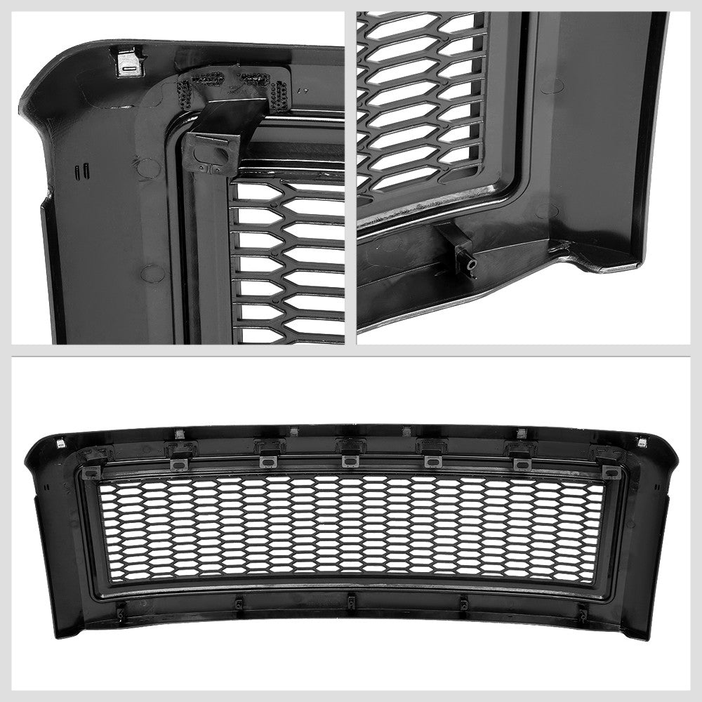 Black Matte Badgeless Vertical Slat Style Front Grille For 08-10 Ford F-350 SD