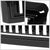 Black Glossy Badgeless Vertical Slat Style Front Grille For 08-10 Ford F-450 SD