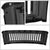 Black Glossy Badgeless Vertical Slat Style Front Grille For 08-10 Ford F-450 SD