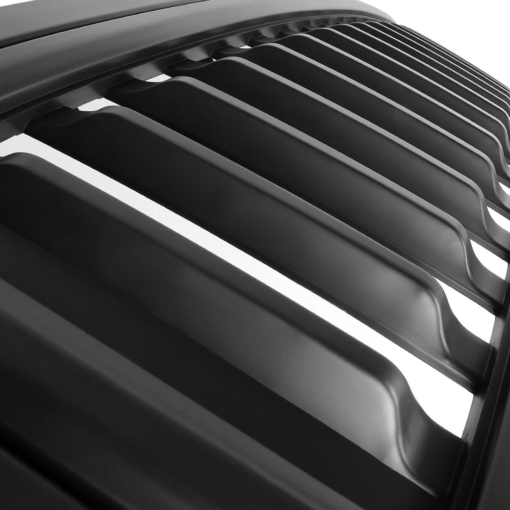 Black Matte Badgeless Vertical Slat Style Front Grille For 08-10 Ford F-550 SD