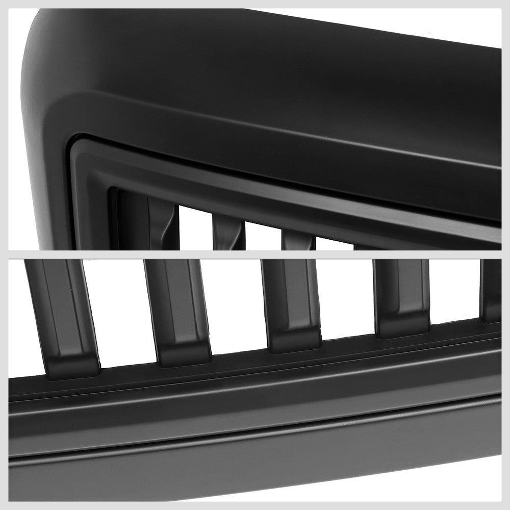 Black Matte Badgeless Vertical Slat Style Front Grille For 08-10 Ford F-550 SD