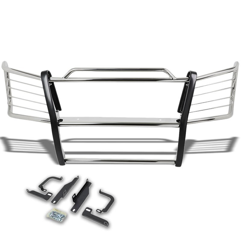 Chrome Mild Steel Front Bumper Brush Grill Guard For 03-06 Silverado 1500HD/2500