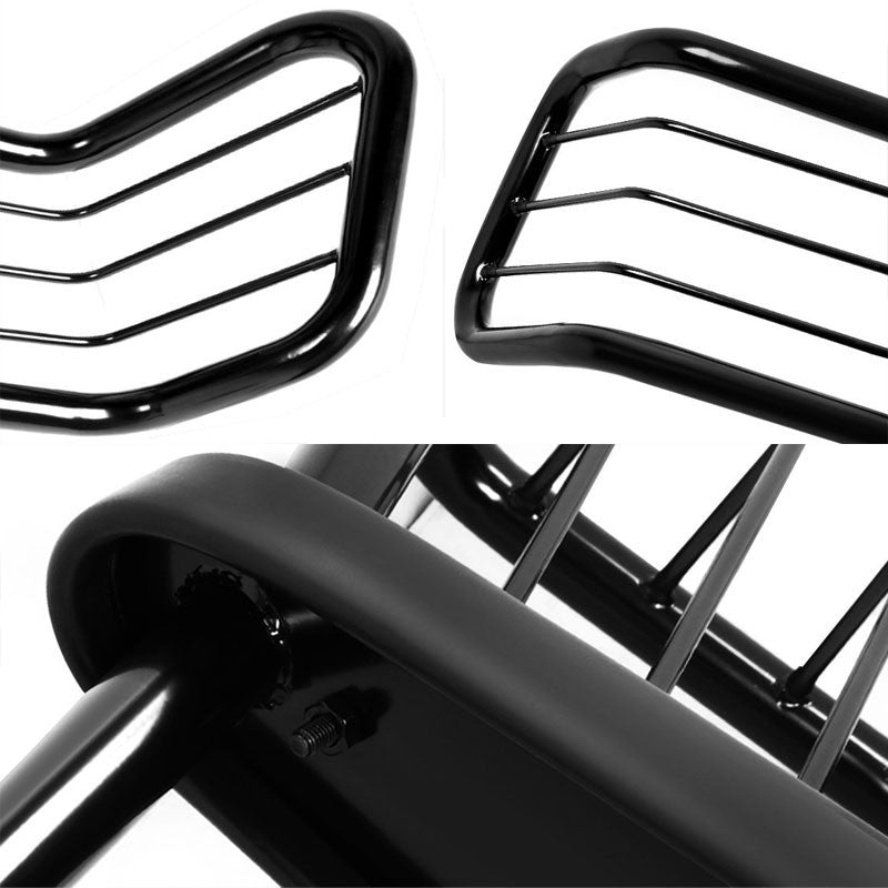 Black Mild Steel Front Bumper Brush Grill Guard For Chevy 07-13 Silverado 1500