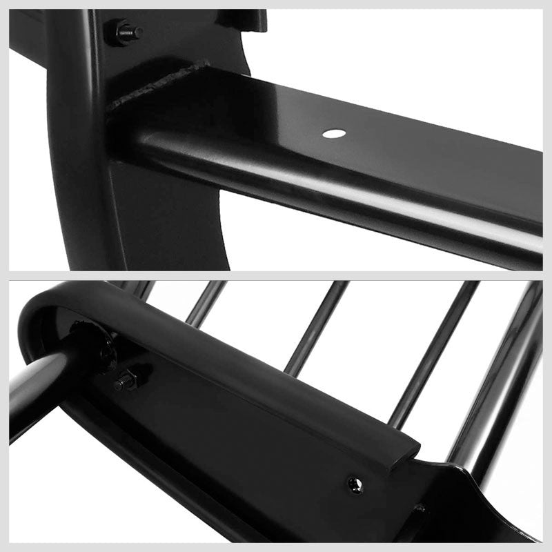 Black Mild Steel Full Front Bumper Grille Guard For 04-15 Nissan Titan A60 5.6L